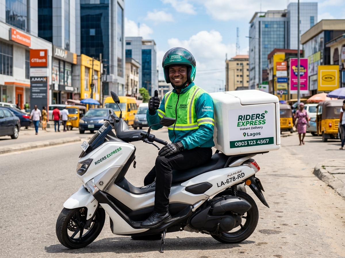 Goridar express dispatch rider ready to deliver